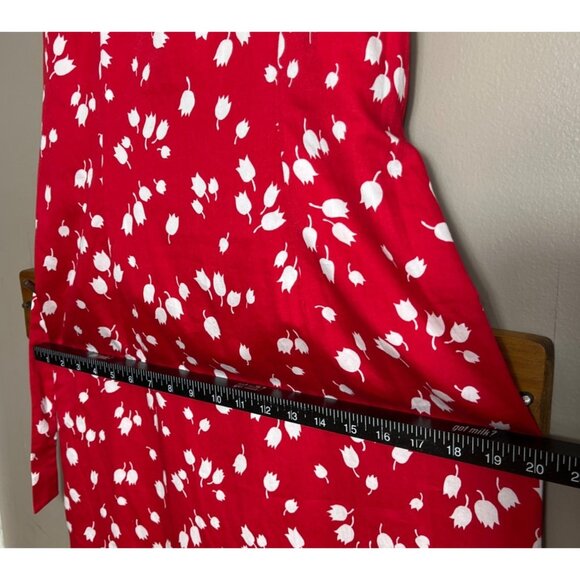 Liz Claiborne Dress Summer Maxi Bright Modest Square Neckline Elegant Womens 6 - Picture 12 of 12